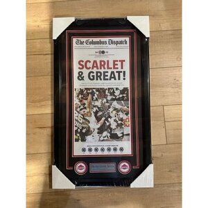 Ohio State University Buckeyes 2024 CFP Champions Framed Newspaper Cover